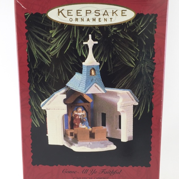 Hallmark 1996 Church Christmas Ornament QX6244 - Picture 1 of 12